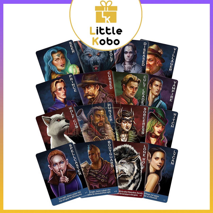 [92 Lá] Bài Ma Sói Werewolf Ultimate Việt Hóa Boardgame 92 Lá Chất Giấy Dày Đồ Chơi Trí Tuệ Trẻ Em Phát Triển Tư Duy