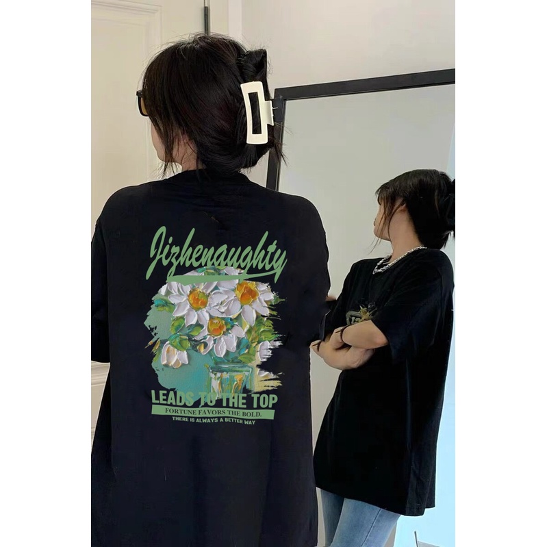 NUZIRO Áo Thun Tay Ngắn In Chữ  Thời Trang Dành Cho Nữ