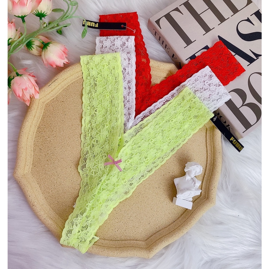 Size XL 58 - 65kg Ck036 chip ren chữ Y  ren nhật- quần lót nữ -Kellywang