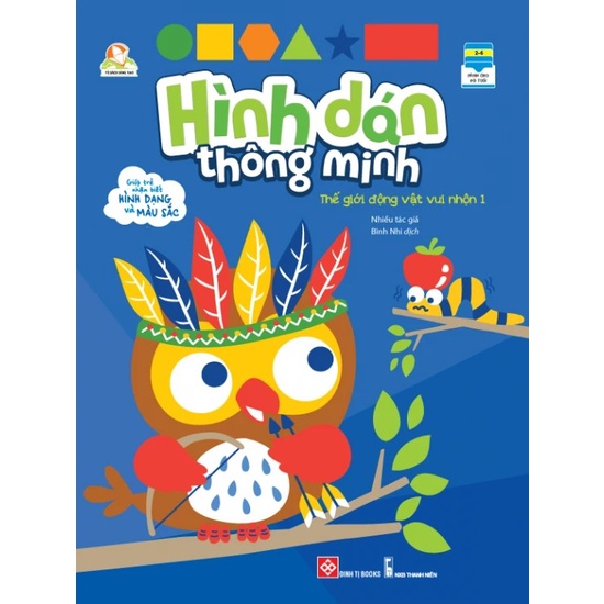 SÁCH - Hình dán thông minh - Thế giới động vật vui nhộn 1