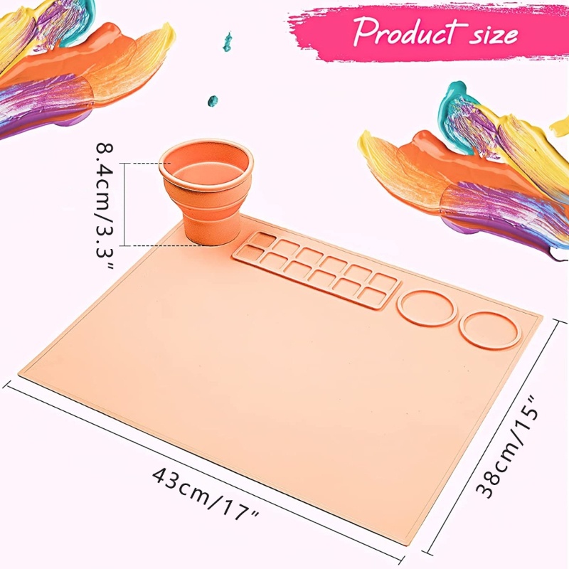Thảm Silicone Vẽ Tranh Cỡ Lớn Gấp Gọn Được Không Dính