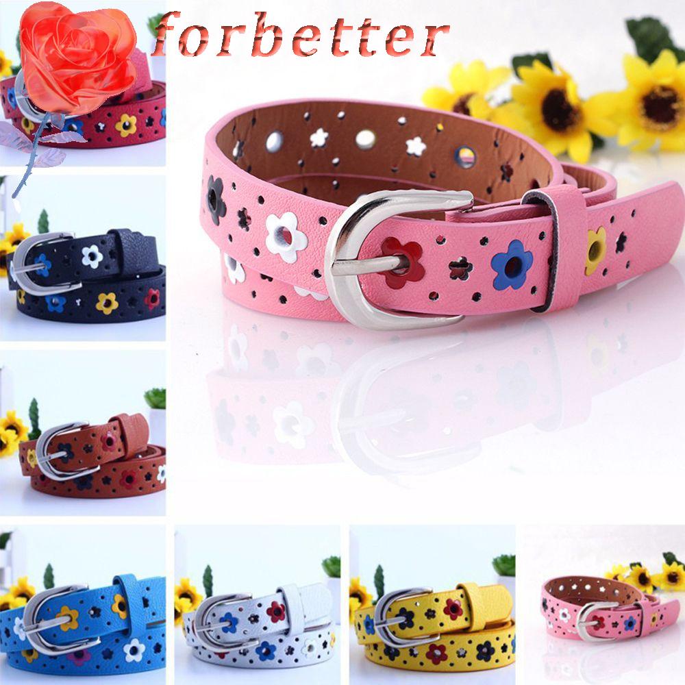 Thắt Lưng Họa Tiết Hoa Bướm Rỗng Có Thể Điều Chỉnh Cho Trẻ Em