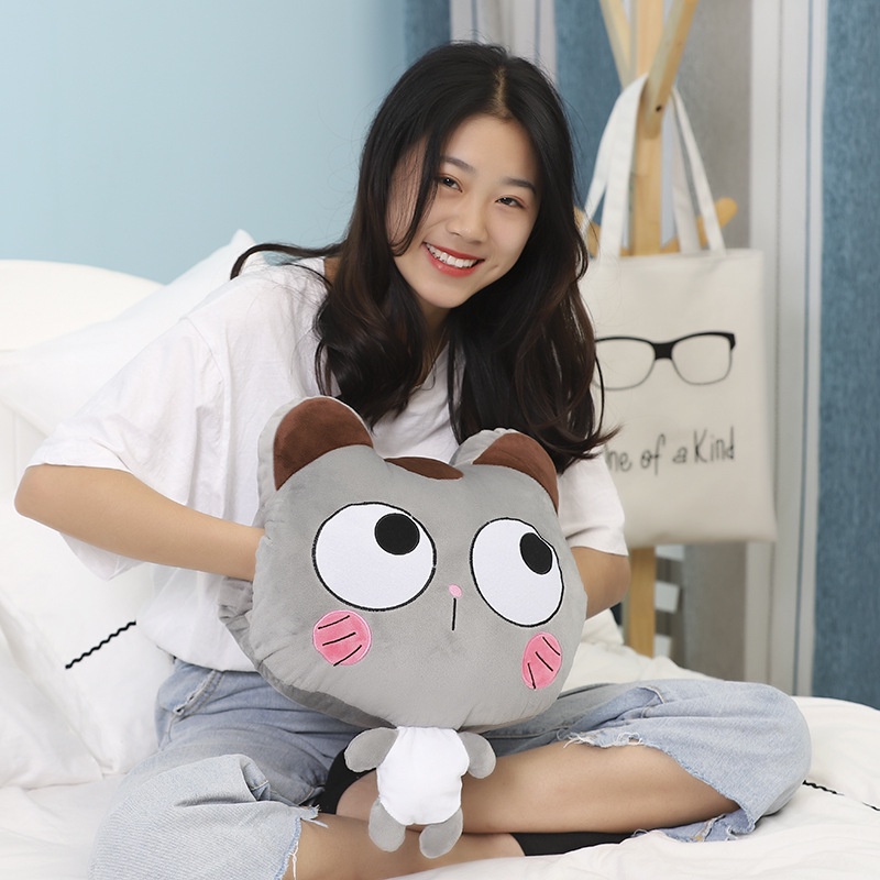 BỘ CHĂN GỐI MÈO HÌNH THÚ 3 IN 1 - ĐƯỢC CHỌN MẪU