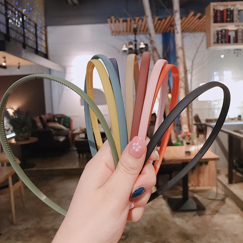 Băng Đô Cài Tóc Bằng Acrylic Chống Trượt Nhiều Màu Sắc Phong Cách Hàn Quốc