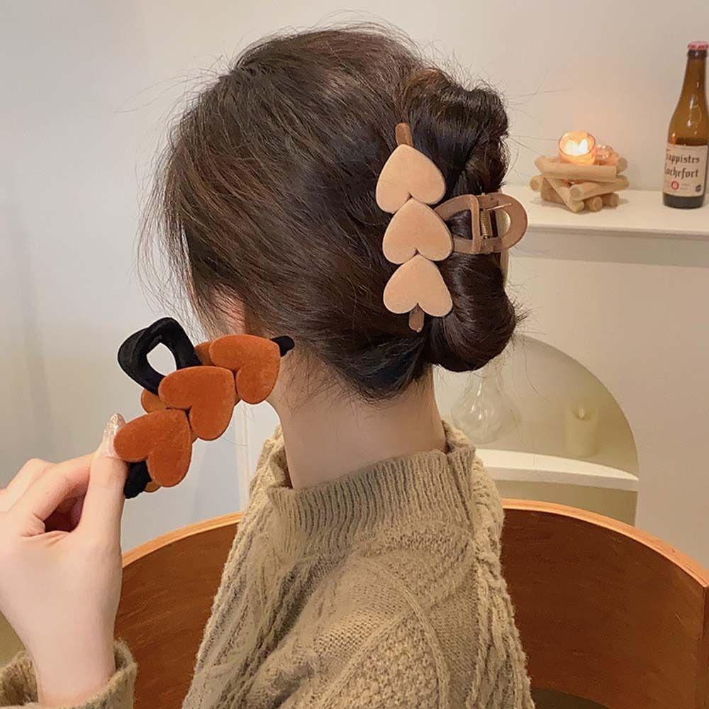 Kẹp Tóc Hình Trái Tim Phong Cách Hàn Quốc Cho Nữ