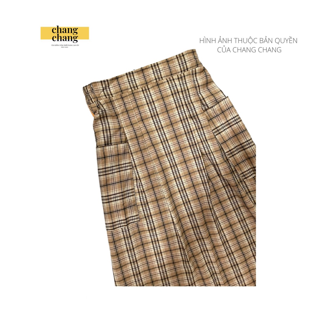 Váy Che Nắng Lưng Thun Cài Nút Mẫu Xếp Ly Gọn Gàng Siêu Xinh | Chang Chang