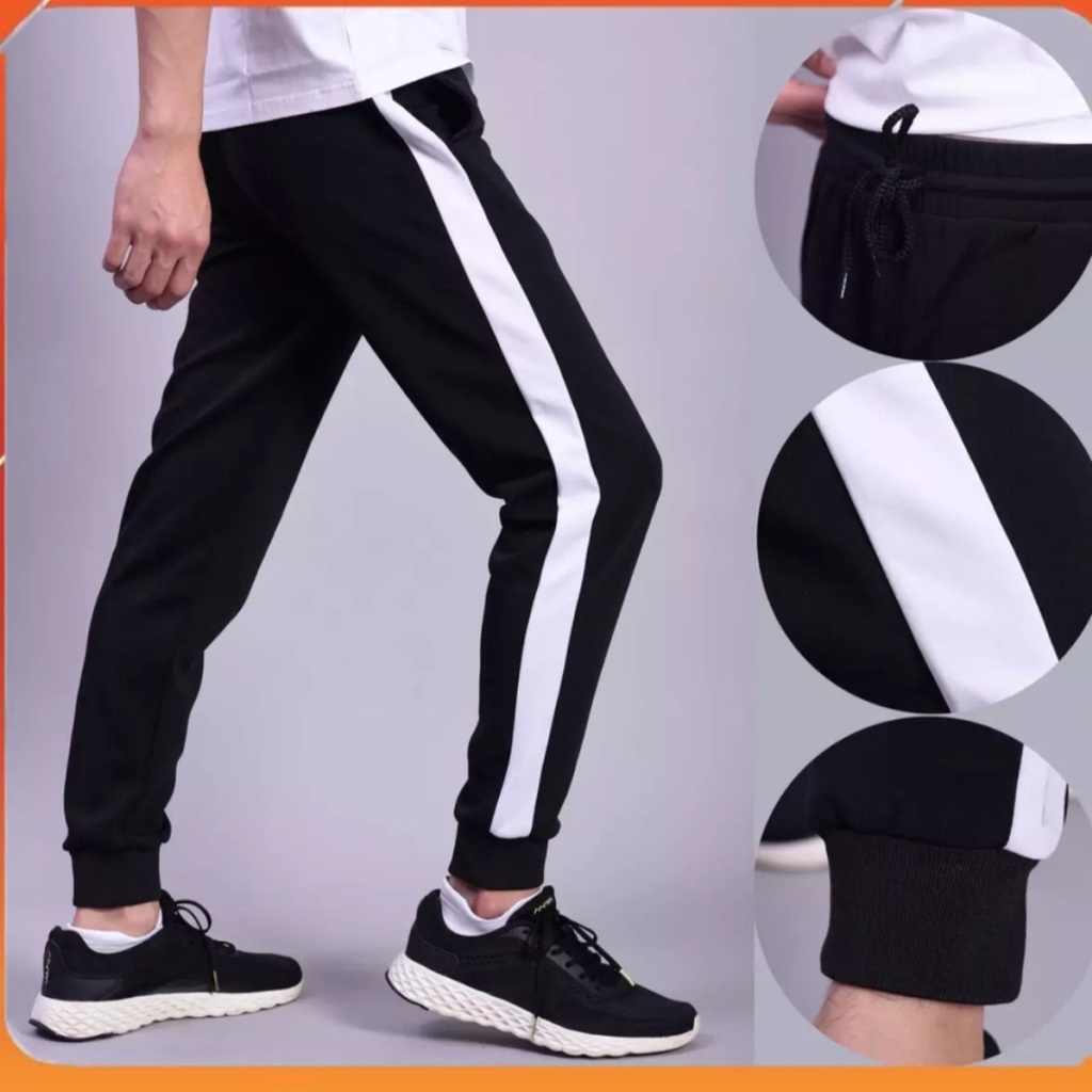 Quần Jogger Nam Nữ 1 Sọc ống BO Thun Poly. Phong Cách Thể Dục Thể Thao Năng Động Cá Tính