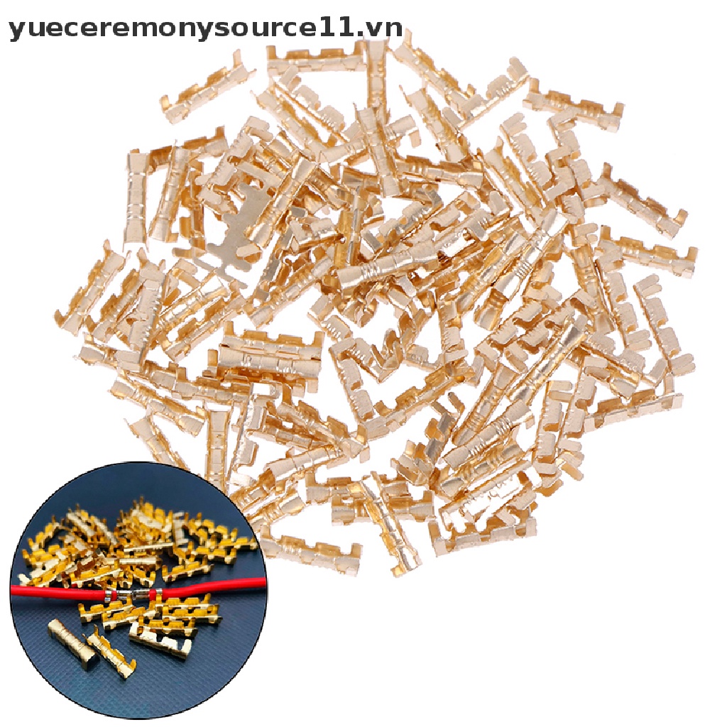 Set 100 Đầu Nối Dây Điện Bằng Đồng 0.5-1.5Mm2 crimp
