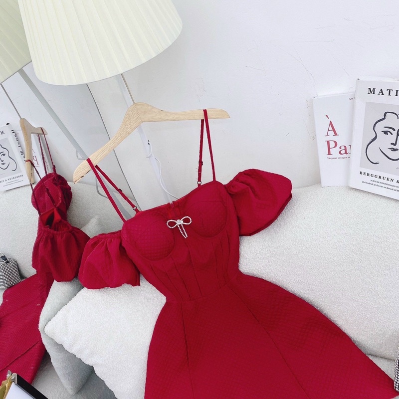 ĐẦM XỐP KÈM LÓT MẶC ĐƯỢC 2 KIỂU DỰ TIỆC ĐI CHƠI HỘI HỌP BAR SIÊU HOT PU