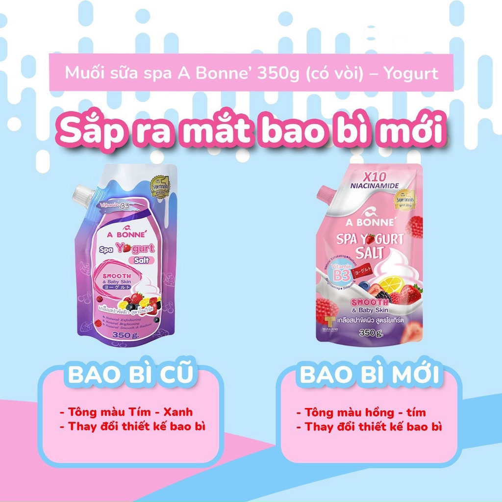 Muối Bò Sữa Tắm Tẩy Tế Bào Chết A Bonne Spa Milk Salt Thái Lan 350gr