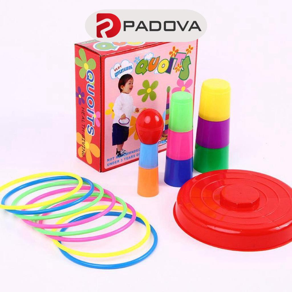 Bộ Đồ Chơi Ném Vòng Và Lắp Ghép Nhiều Màu Sắc Giáo Dục Cho Bé Và Giải Trí PADOVA 9129