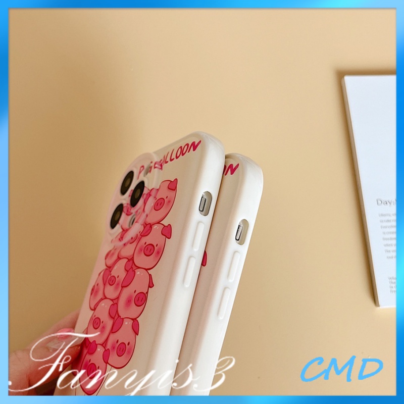 Ốp Điện Thoại Mềm Hình Heo Dễ Thương Cho Iphone6 6splus 7 7plus 8 8plus XR x xs 12 11 pro max plus 13 promax-5013