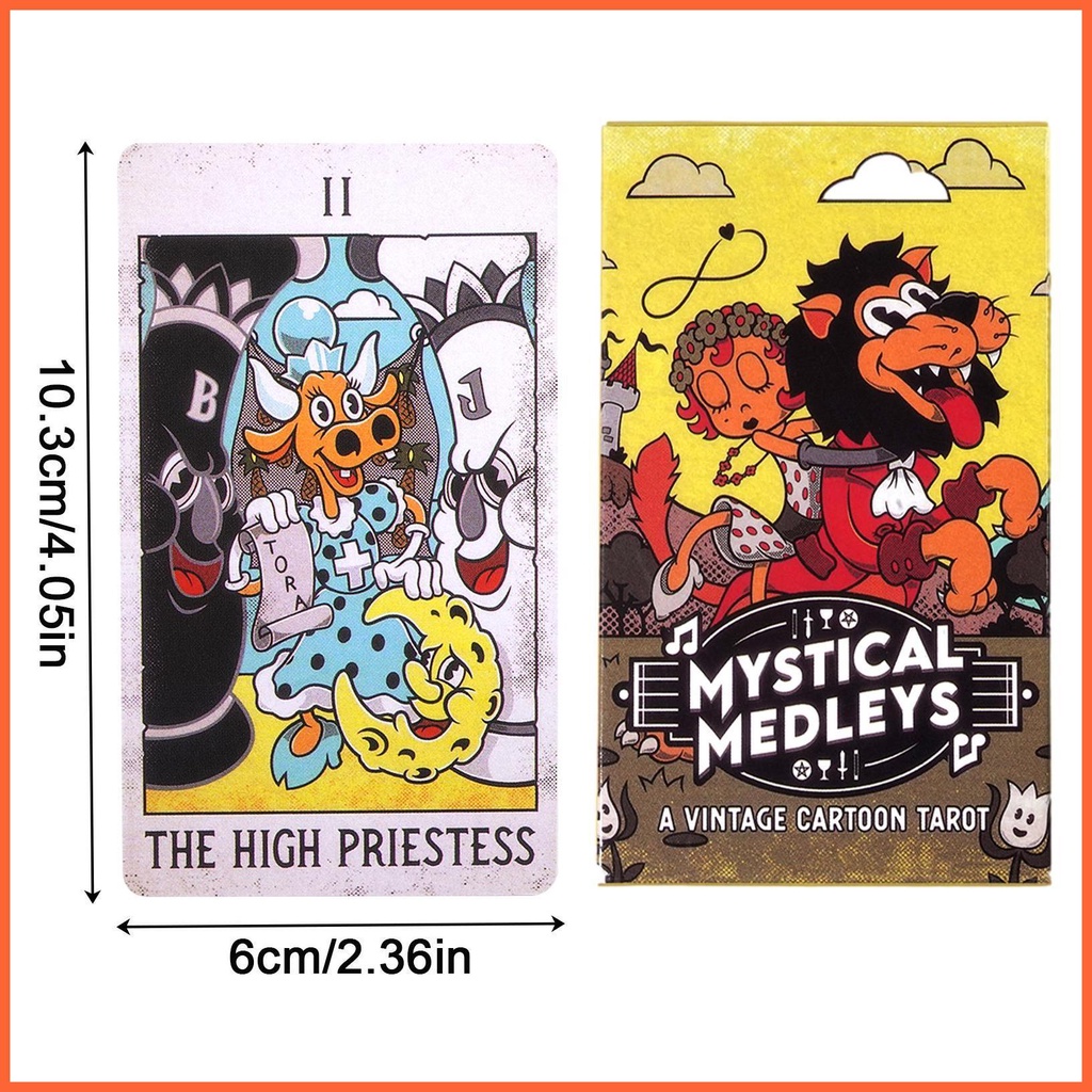 Bộ Bài Tarot Bằng Giấy Chrome In Hoạt Hình Phù Thủy Cổ Điển Cho Người Mới Bắt Đầu