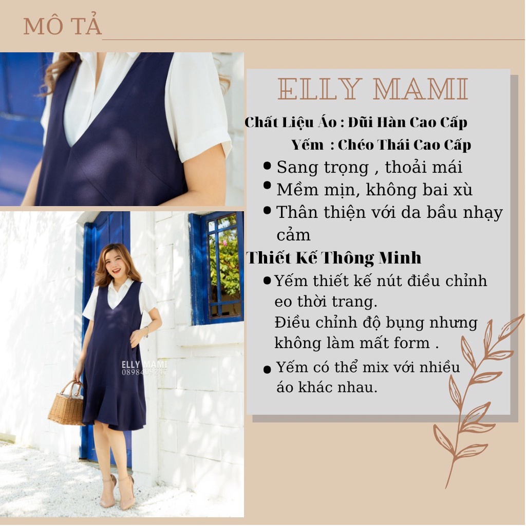 Set Yếm Bầu , Suông , Đuôi Cá 2 Túi , Form Dễ Mặc Thoải Mái Suốt Thai Kì & Sau Sinh