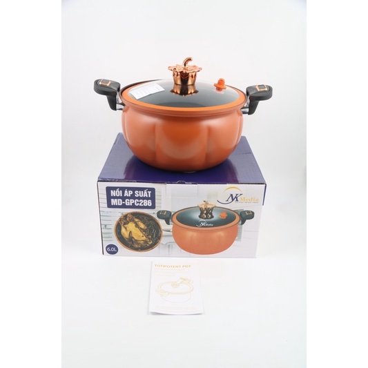 Nồi áp suất từ bí Ngô NK Media chính hãng - ninh/xào/chiên/rán