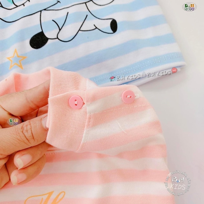 Bộ nỉ kẻ minky mom cho bé