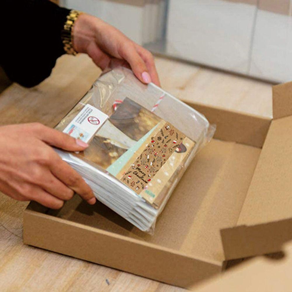 Bộ 150 Miếng Dán Trang Trí Giáng Sinh / Năm Mới Bằng Giấy Kraft