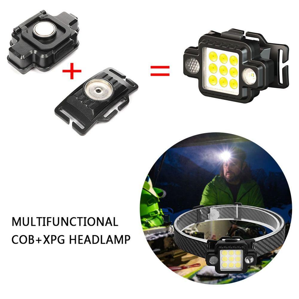 Đèn LED COB Đội Đầu Công Suất Cao Có Thể Sạc Lại Bằng Cổng USB Dùng Câu Cá / Cắm Trại