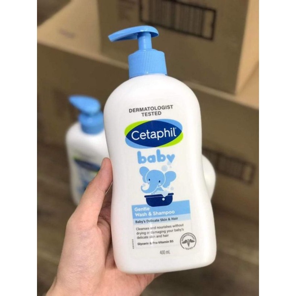 Sữa tắm &amp; gội cho bé Cetaphil của Đức 400ml dạng vòi mẫu mới