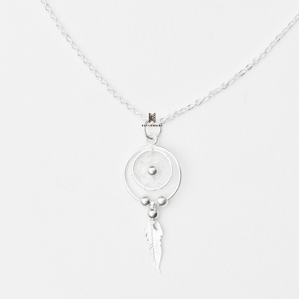 Mặt Dây Chuyền Bạc 925-Vòng Bắt Giấc Mơ Cách Điệu-KaT Jewelry