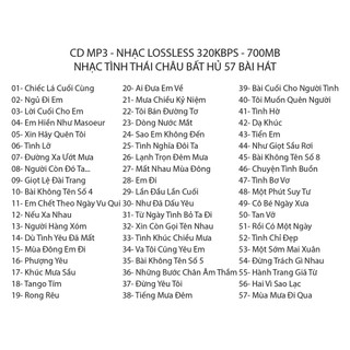[CD-MP3] ALBUM THÁI CHÂU MP3 LOSSLESS 320KBPS 06 CD