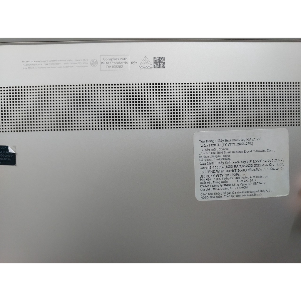 Laptop HP Envy 13 core i5-1135G7 Tiger Lake