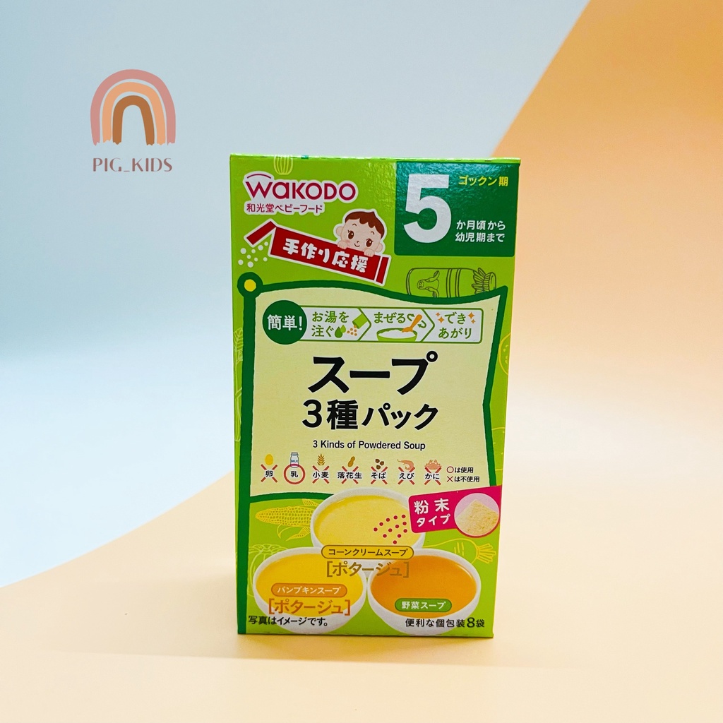Bột Ăn Dặm Wakodo Nhật Cho Bé 5m+