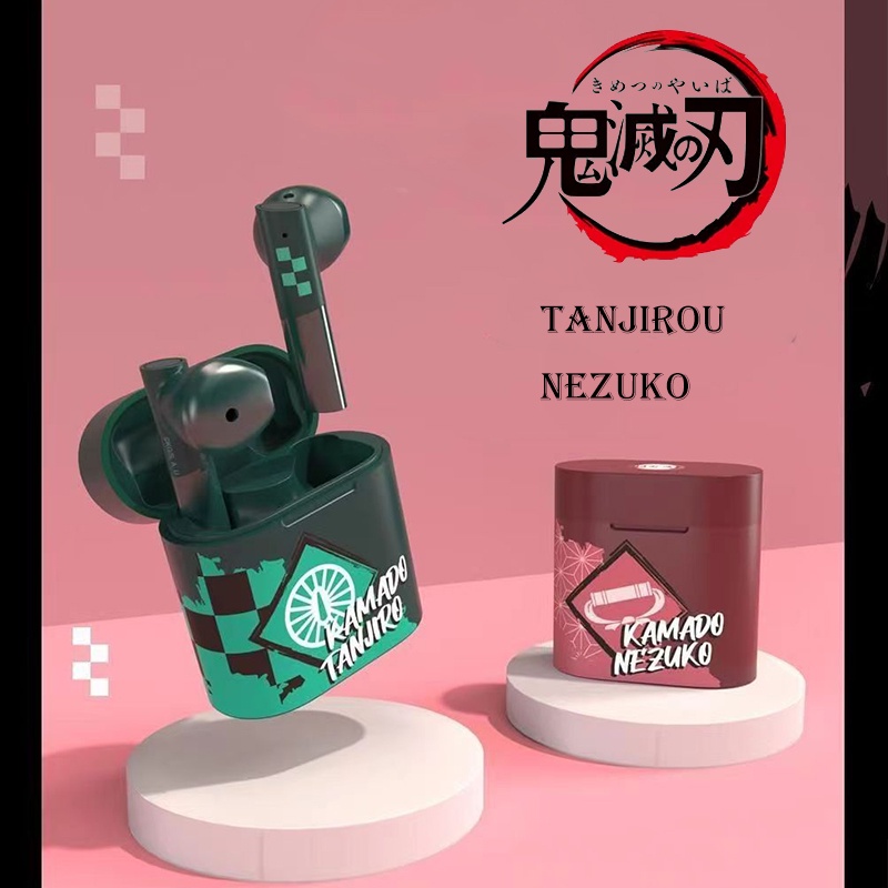 Tai Nghe Không Dây Bluetooth 5.2 TWS Kamado Nezuko HiFi Chất Lượng Âm Thanh Thấp Năm 2022