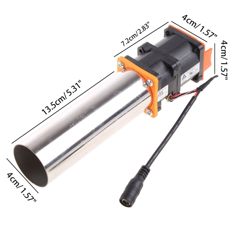 Quạt Thổi Khí 7.2x4x4cm 12V 21.6W 5.5x2.1mm Chuyên Dụng Cho Lò Nướng Than / Bếp Nướng