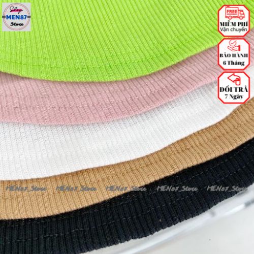 Áo Croptop sát nách ba lỗ vạt bầu dáng body sexy không tay vải  thun gân 100% mềm mịn mát  dưới 60 cân - Men87_store