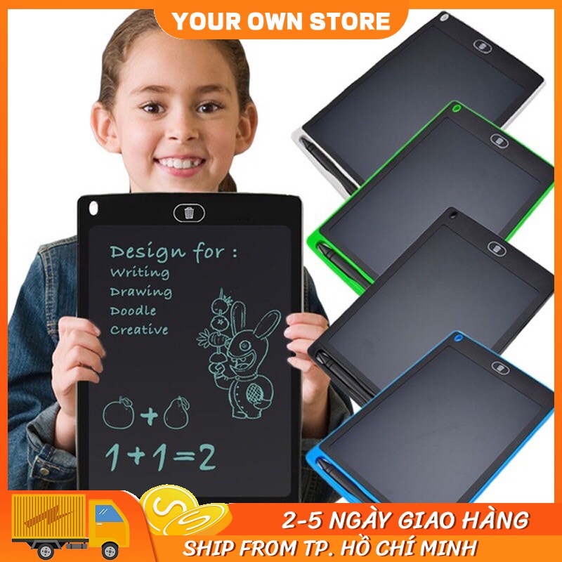 Máy tính bảng vẽ điện tử thông minh tự xóa - Bản vẽ LCD - Trẻ em thông minh 12 inch