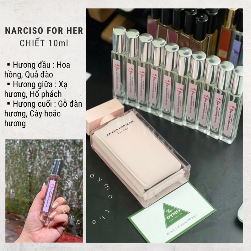 Nước Hoa Nữ - Nar Hồng Edp - 10mL | THE DYMO