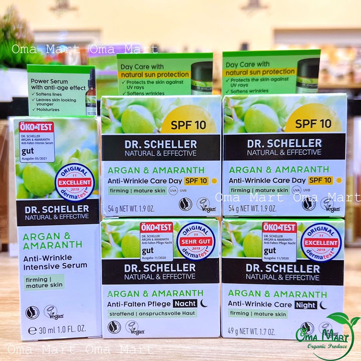 Kem dưỡng da tự nhiên Argan &amp; Amaranth Nature Dr.Scheller