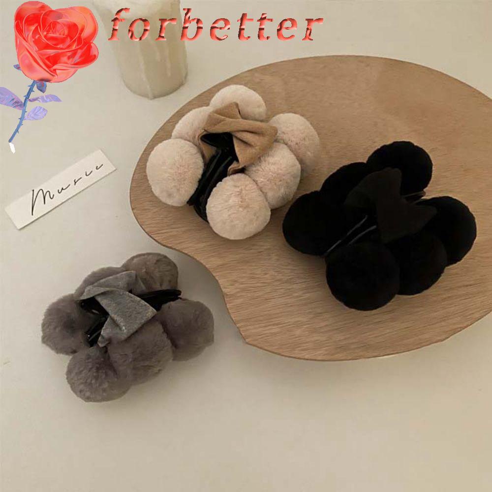 Kẹp Tóc Đính Nơ Bằng Lông Nhung Phong Cách Vintage Dành Cho Nữ