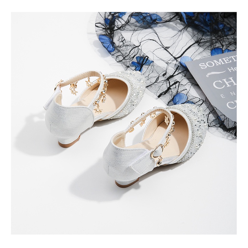 Giày công chúa cao gót cho bé gái kiểu búp bê xinh xắn - Hàng cao cấp