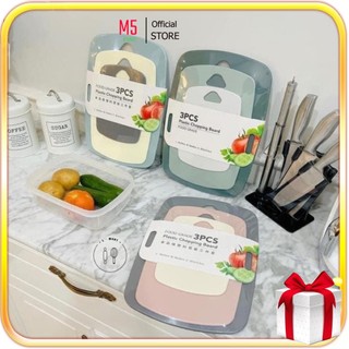 Set 3 Thớt Kháng Khuẩn Chống Trơn Trượt
