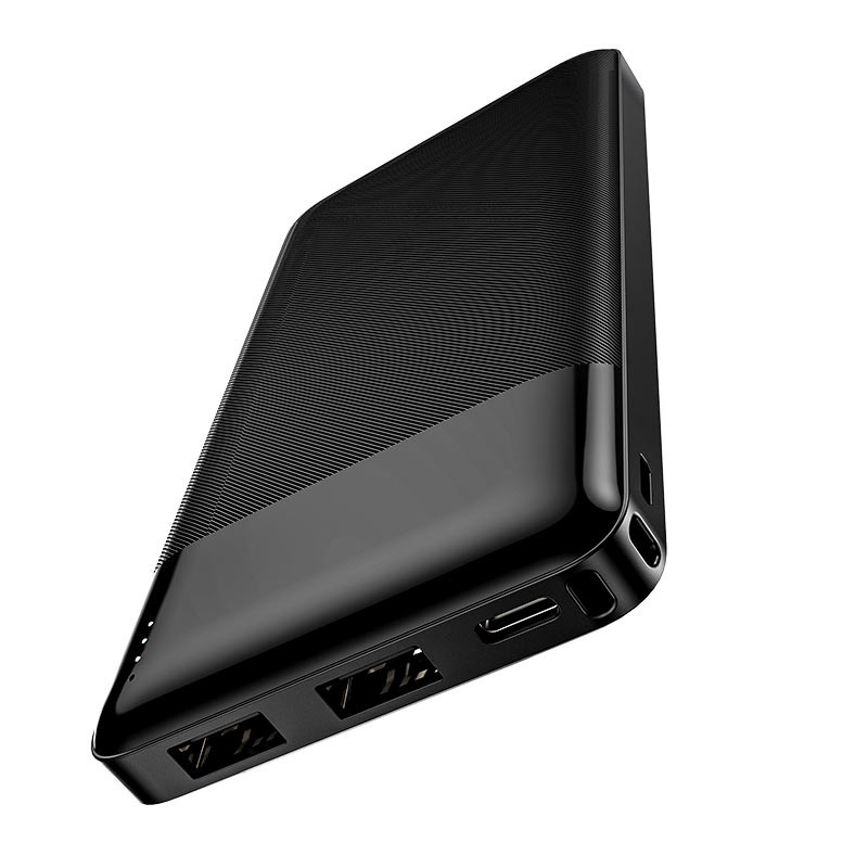 Pin sạc dự phòng 10000mAh Hoco J72 sạc nhanh 2A Max, 2 Output USB, 2 Input  đèn Led