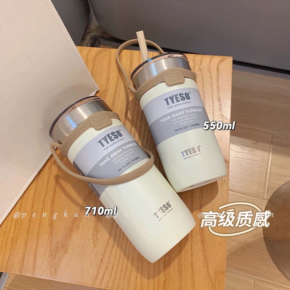 Bình Nước Giữ Nhiệt Bằng Thép Không Gỉ 304 Thiết Kế Nhỏ Gọn Có Nắp Kèm Ống Hút