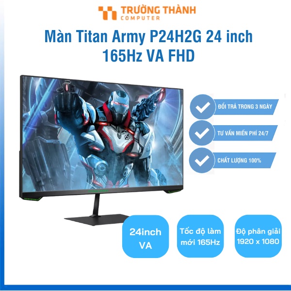 Màn Hình Máy Tính Titan Army P24H2G 24 Inch 165Hz VA FHD – Bảo Hành 36 Tháng