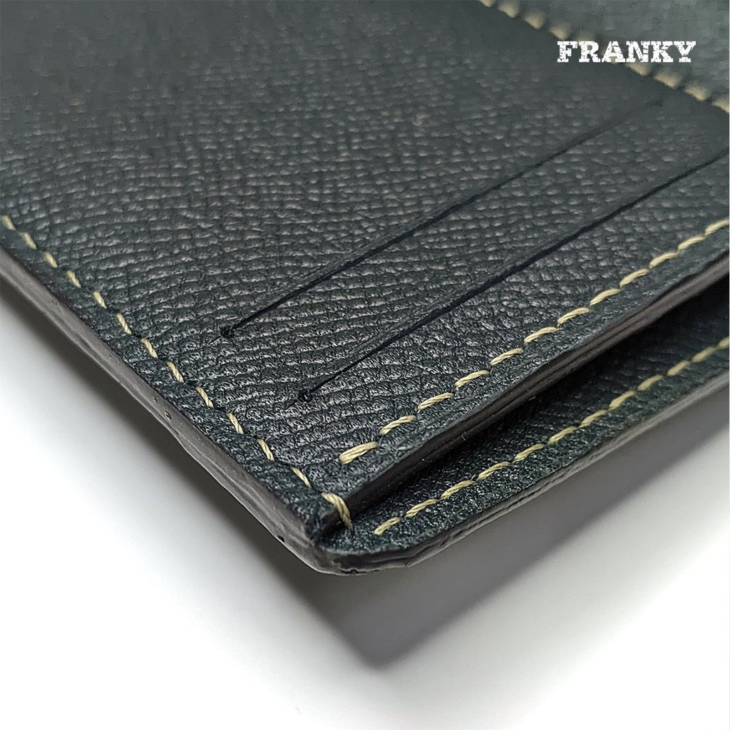 Ví Da Nam Franky Stande Wallet Chất Liệu Da Bò Thật Bảo Hành 1 Năm - Navy blue