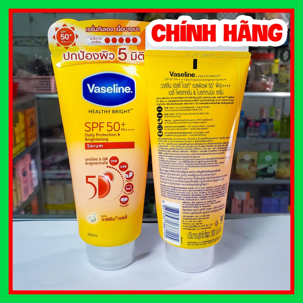 Combo kem trộn Vaseline Bạch Ngọc Liên - Trắng Da Chống Nắng rất tốt hiệu nhanh cho body