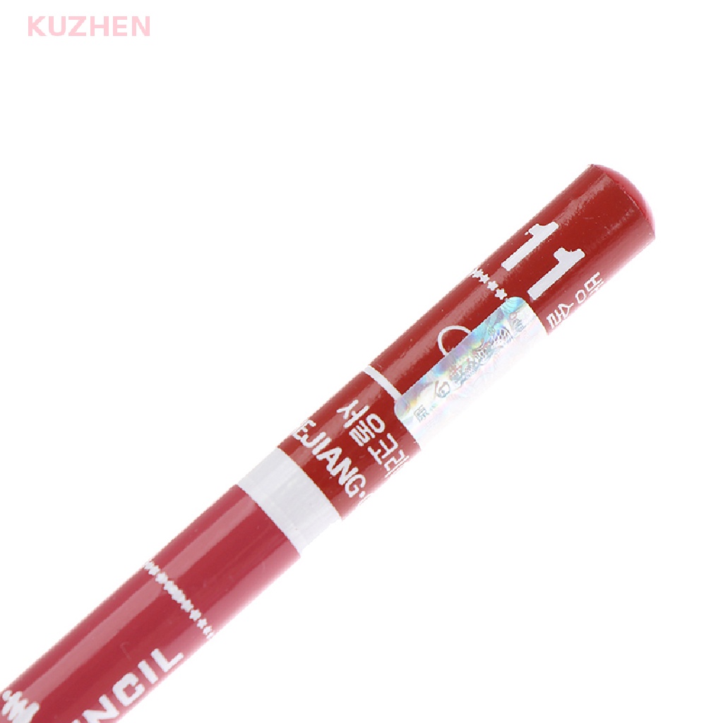 KUZHEN 1 Chì Kẻ Viền Môi KUZHEN Chống Nước Lâu Phai Thiết Kế Vỏ Son Bằng Gỗ Đẹp Mắt