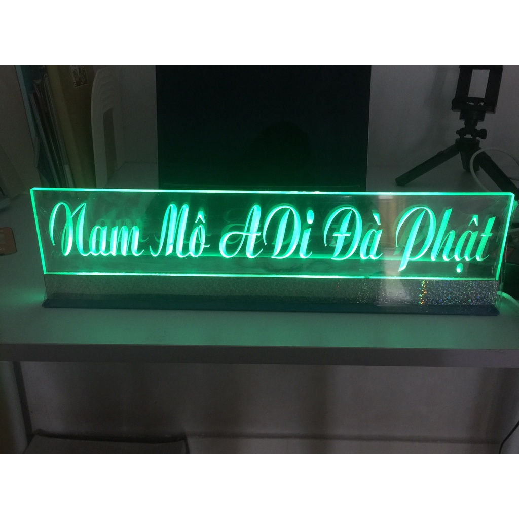 BẢN CHỮ  MICA LED 7 MÀU