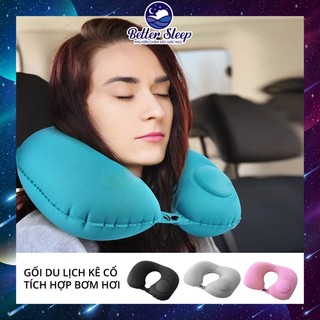 Gối ngủ kê cổ du lịch cao cấp bơm hơi tự động #24 #goibs01