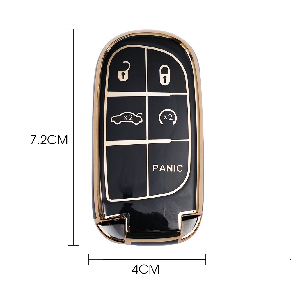 Miếng Dán Chống Trầy Xoay 360 Độ Tiện Dụng° Vỏ TPU Mềm Bảo Vệ Chìa Khóa Xe Hơi Chống Thấm Nước Cho Jeep / Nissan / Tesla Model 3 / Buick Enclave S, Volkswagen Golf / Chevrolet GMC