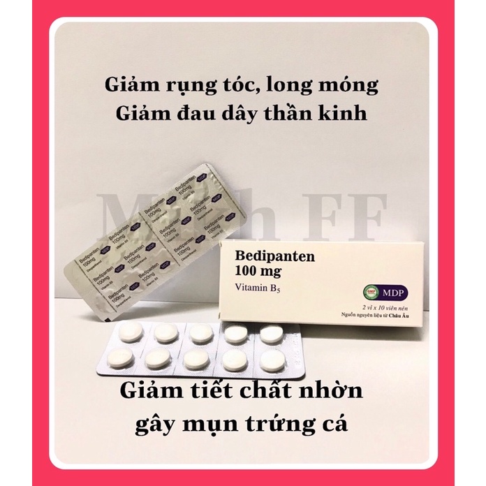 Vitamin B5-bedipanthen, ủ tóc, giảm tiết chất nhờn ở da gây mụn trứng cá,giúp tóc chắc khoẻ,hạn chế rụng tóc