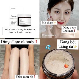 Bột Vitamin C The Ordinary 100% L-Ascorbic Acid Powder 20G