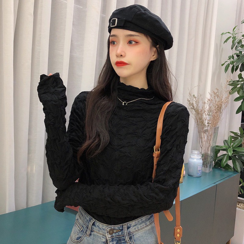 Áo Thun Nữ Tay Dài Màu Sắc Thời Trang