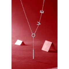 N12473 DÂY CHUYỀN CHỮ LOVE BẠC 925 MẠ BẠCH KIM
