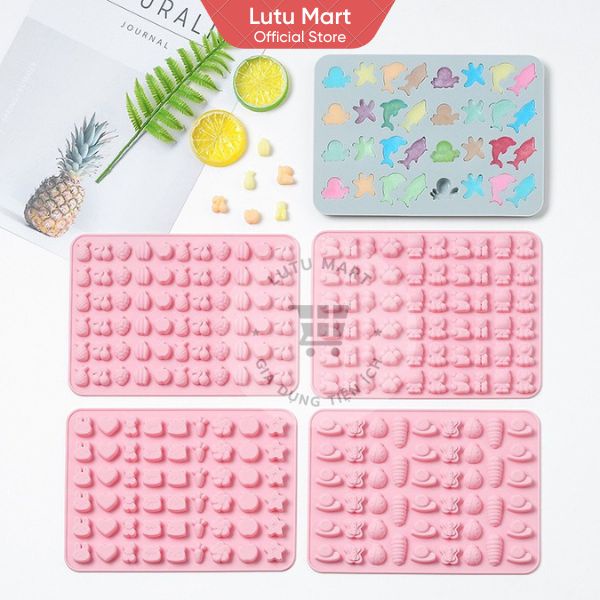 Khuôn Silicone Làm Kẹo Dẻo Chip Chip Jely, Socola, Thạch Rau Câu, Pudding, Kẹo Dẻo Chip Chip Jely,Bánh Cookie Nhiều Hình